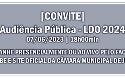 @Slide – Convite – Audiência Pública – LDO 2024