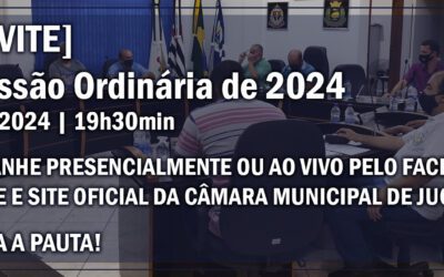 @Slide – Convite – Oitava Sessão Ordinária de 2024