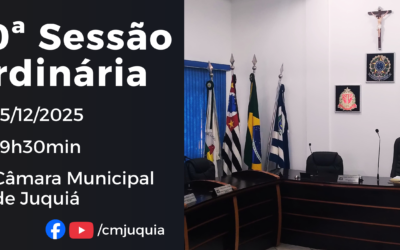 @Slide – Convite – Vigésima Sessão Ordinária de 2025